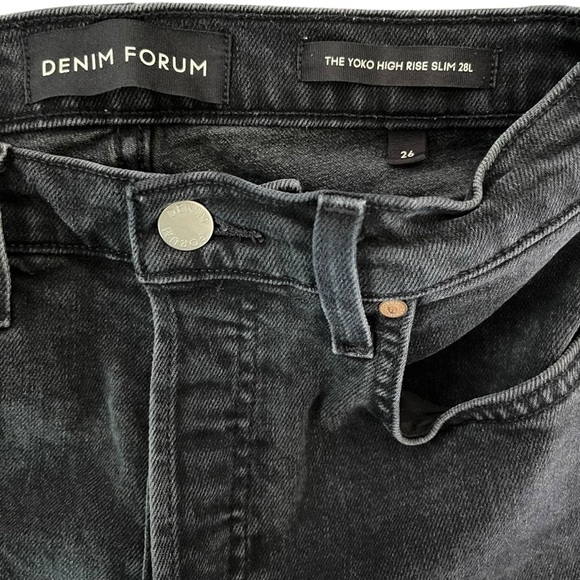 Aritzia Denim Forum The Yoko High Rise Slim Black Size 26 Denim Jeans - Picture 9 of 10